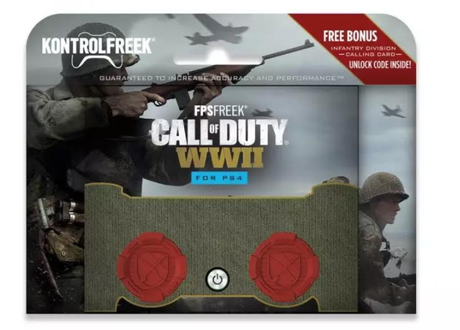 Call of Duty: WWII Kontrol Freek には専用のディビジョン コーリング カードが付属