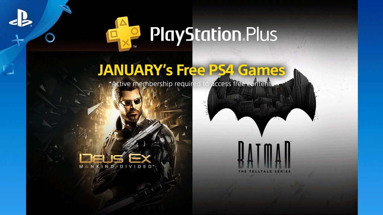 PlayStation Plus 2018 年 1 月 ゲーム: Deus Ex: Mankind Divided、Batman: The Telltale シリーズなど