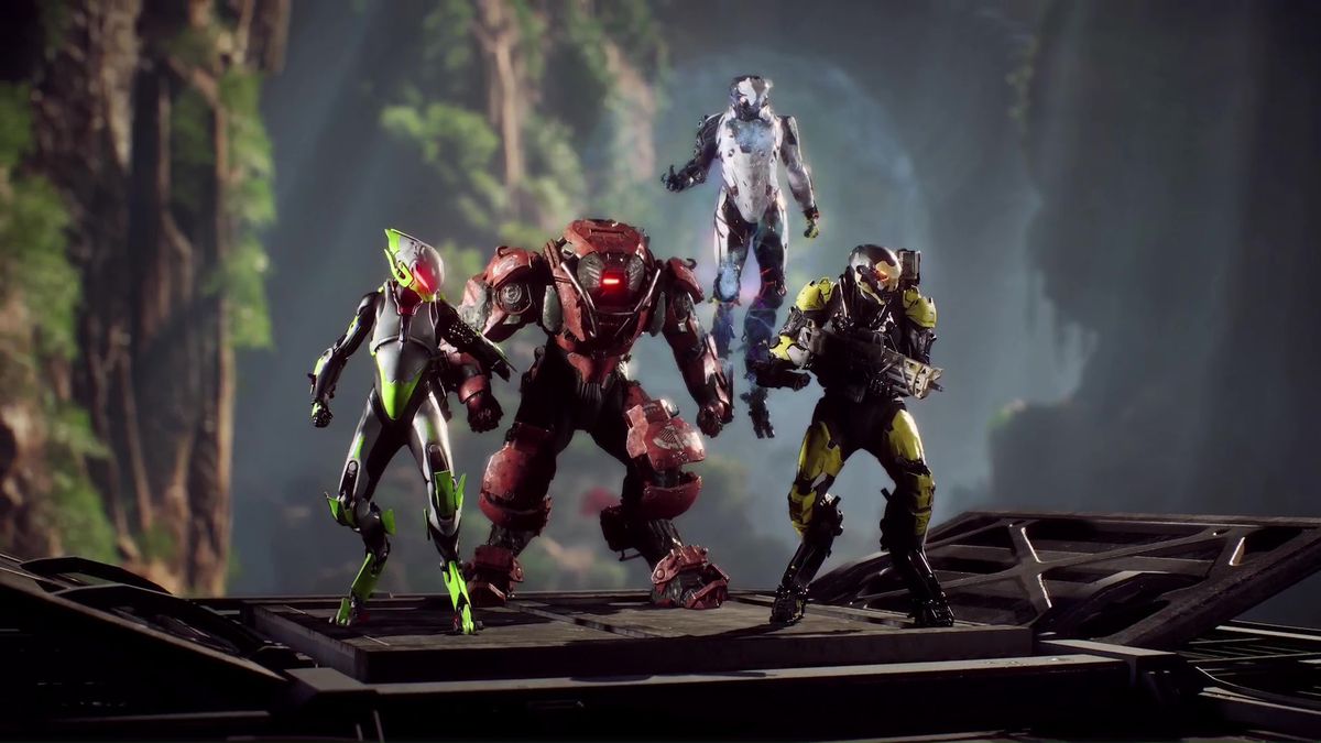 Anthem のカスタマイズではテクスチャを選択できます。コスメティック システムの詳細な例は次のとおりです