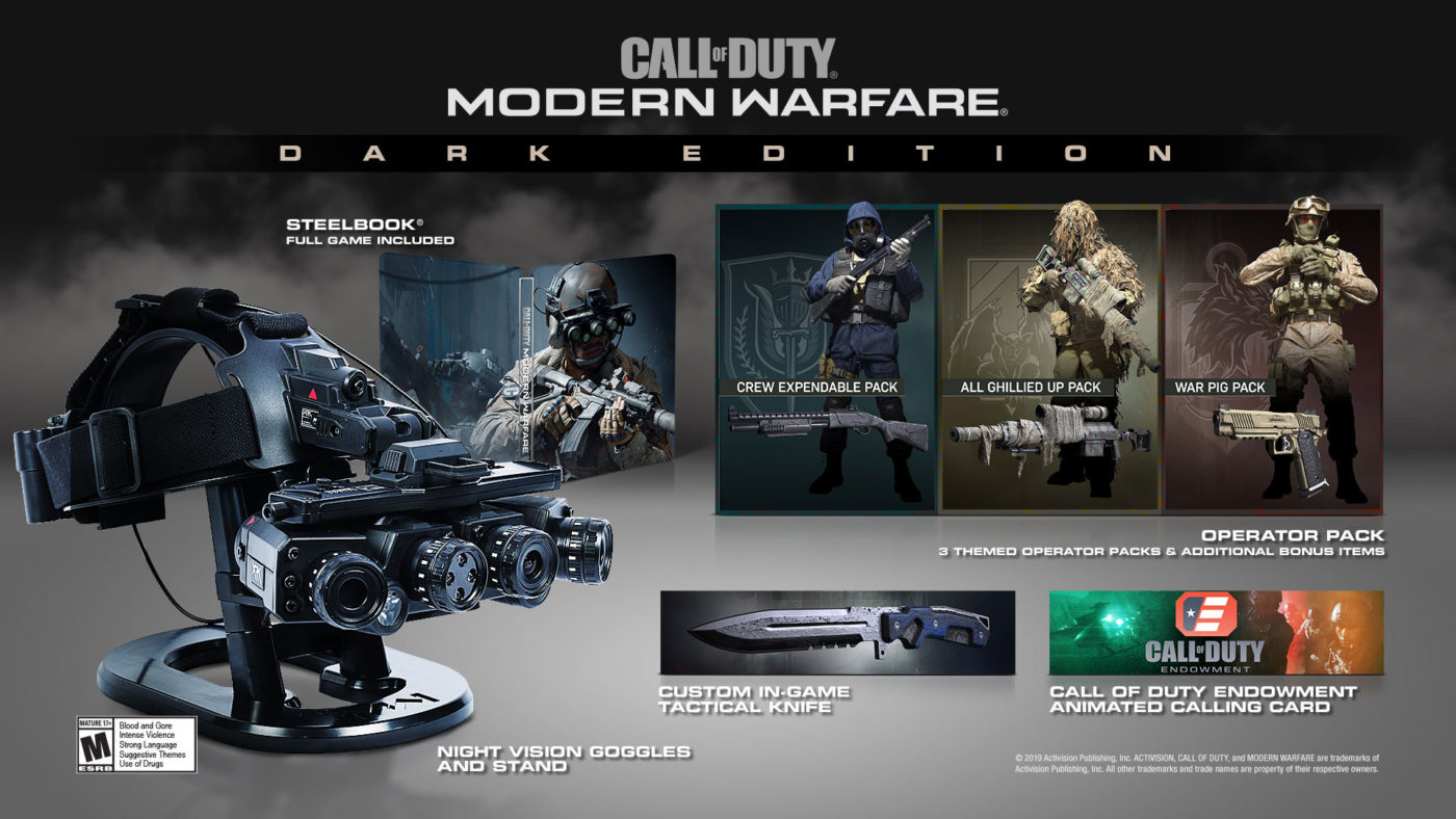 Call of Duty: Modern Warfare Dark Edition が予約受付中、価格は 200 ドル