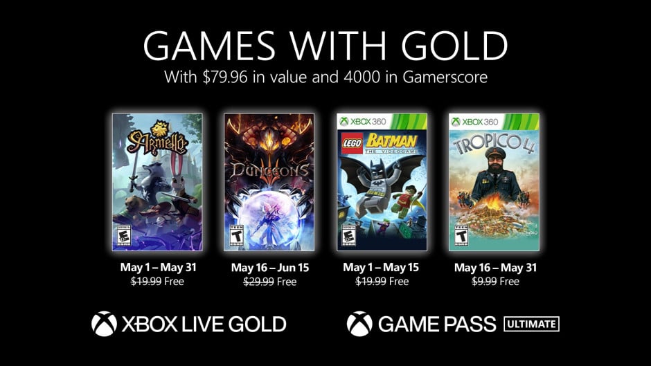 Xbox Games With Gold 2021 年 5 月のラインナップが発表