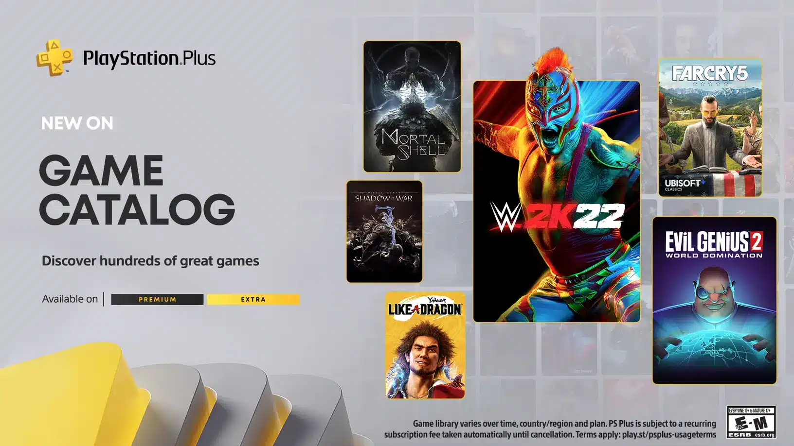 12 月の PlayStation Plus ゲームカタログにはファークライ 5、WWE 2K22 などが含まれます