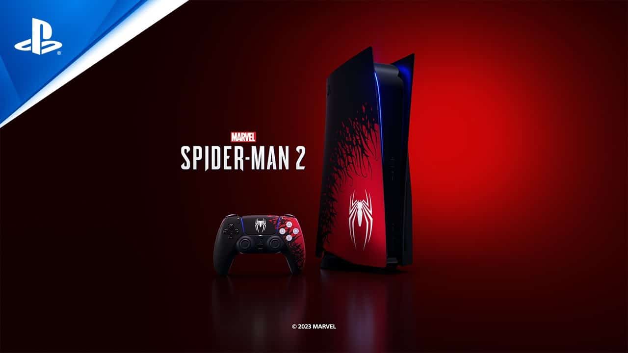 Marvel's Spider-Man 2 限定版 PS5 バンドル、コレクターズ エディション スタチュー、ストーリー トレーラー スイング アウト