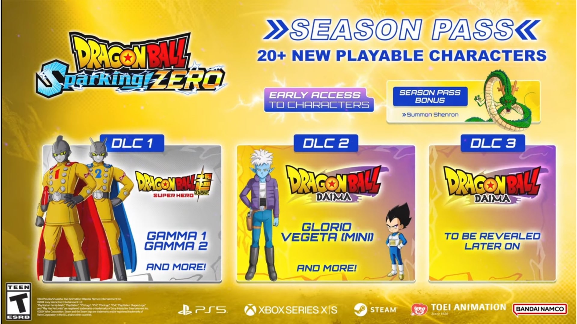 ドラゴンボール スパーキング ゼロ DLC パック 2 で、ドラゴンボール 大実のベジータ ミニとグロリアが明らかに